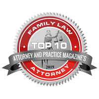 2019 Attorney & Practice Magazine Family Law badge